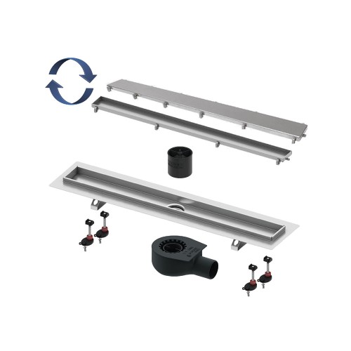 Фото 15103079 TECElinus для монтажа дренажного канала 2 в 1 - с основой для плитки 