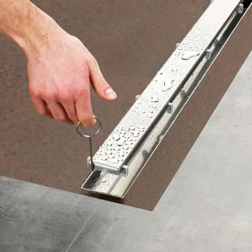 Фото 15103099 TECElinus для монтажа дренажного канала 2 в 1 - с основой для плитки 