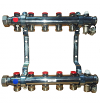 340108 TECE Коллектор 8 контуров для системы радиаторного отопления, без запорных вентилей, в сборе, 1