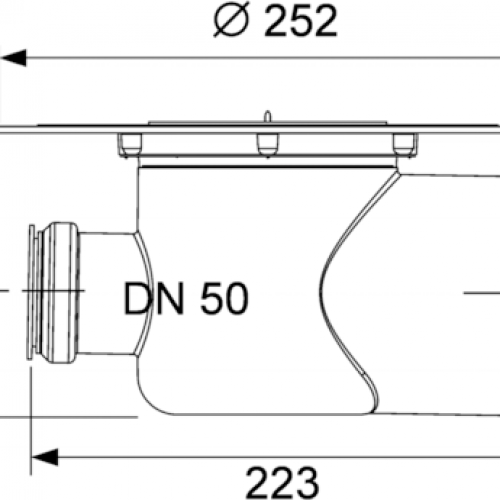 Фото 3607500 Сифон TECEdrainpoint S DN 100, с универсальным фланцем Seal System