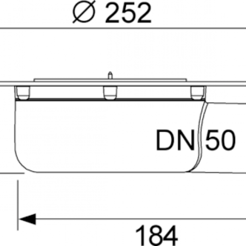 Фото 3601401 Сифон TECEdrainpoint S DN 50, для террасы, с универсальным фланцем  Seal System