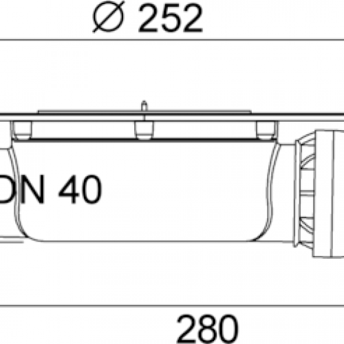 Фото 3601400 Сифон TECEdrainpoint S DN 50, низкий, с универсальным фланцем Seal System