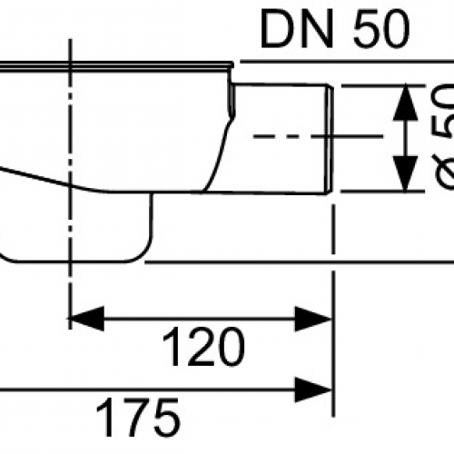 Фото 650001 Сифон DN 50 0,8 л/с