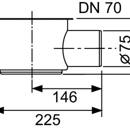 Фото 650002 Сифон DN 70 1,2 л/с