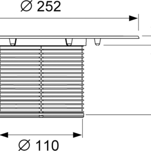 Фото 3660005 Удлинитель трапа TECEdrainpoint S, с универсальным фланцем Seal System