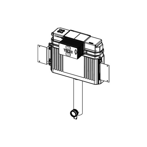Фото 9041308 Cмывной бачок Uni TECEbox с монтажной пластиной, высота 1 060 мм
