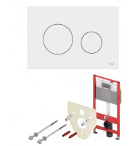9400401+9240920 TECE Комплект инсталляции TECE TECEbase 9400920 с кнопкой TECEloop белый глянец