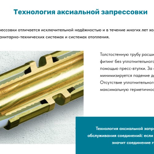 Фото 734520S TECEspring AX Пресс-втулка для универсальной многослойной трубы 20, 734520S