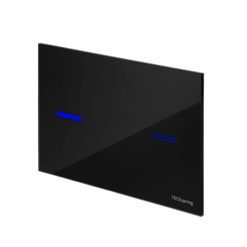 Фото S249702 Стеклянная панель смыва TECEspring lux, черная глянцевая