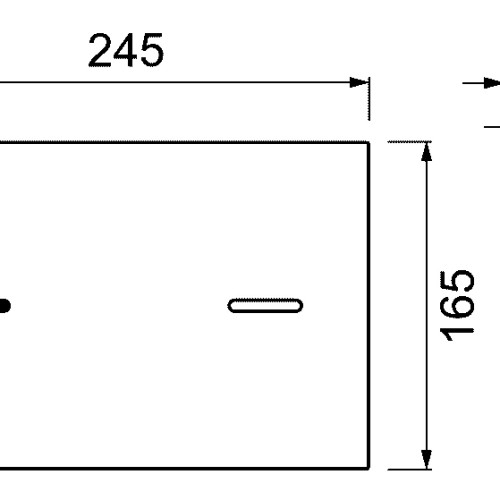 Фото S249702 Стеклянная панель смыва TECEspring lux, черная глянцевая