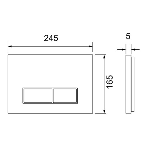 Фото S240511 Металлическая панель смыва для унитаза TECEspring S, gold PVD сатин (с покрытием против отпечатков пальцев)
