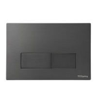 S240521 TECE Металлическая панель смыва для унитаза TECEspring S, нержавеющая сталь gun metal PVD сатин (с покрытием против отпечатков пальцев)