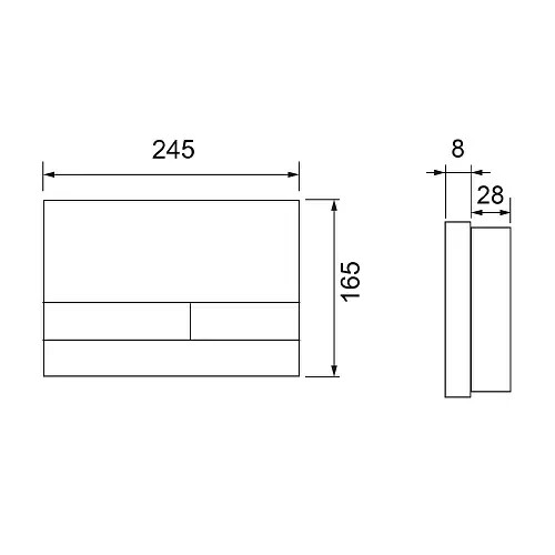Фото S240850 S240850 Панель смываTECEspring  square,акрил, белая