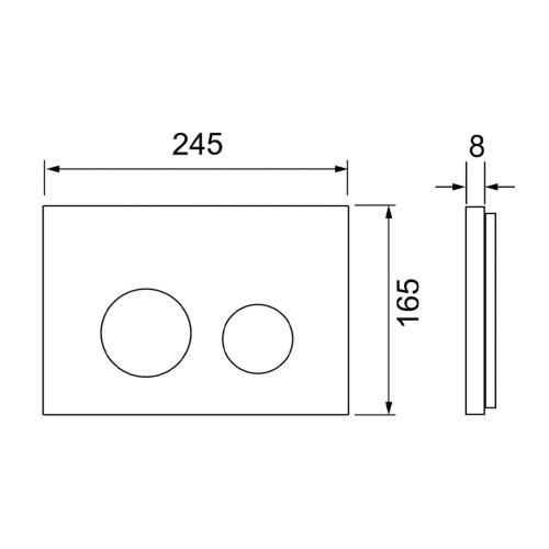 Фото S240926 Панель смываTECEspring loop,пластик, белый, матовый