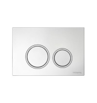 9940101 TECE TECEspring R Панель смыва с круглыми кнопками хром глянцевый контур клавиш хром матовый