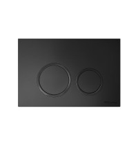 9940104 TECE TECEspring R Панель смыва с круглыми кнопками черный матовый