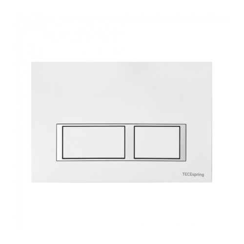 Фото 9940203 TECEspring V Панель смыва с прямоугольными кнопками белый глянцевый контур клавиш хром глянцевый