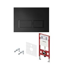S401204 TECE TECEspring V Комплект TECEspring для установки подвесного унитаза с панелью смыва TECEspring V панель смыва черная матовая S401204