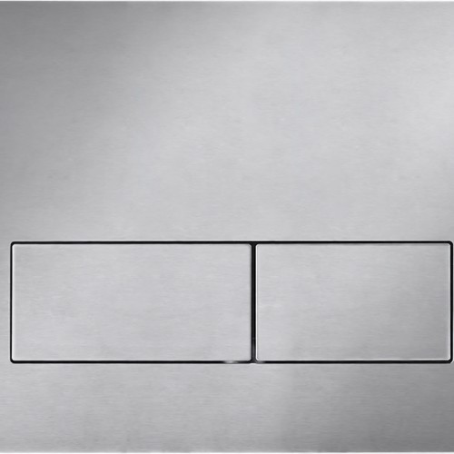 Фото S300501 Комплект TECEspring, панель смыва с прямоугольной клавишей, нержавеющая сталь сатин, с покрытием против отпечатков пальцев